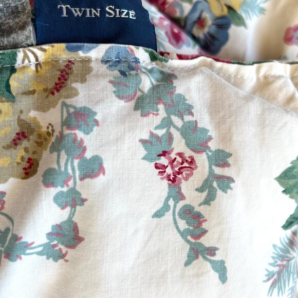 Ralph Lauren Elaine Floral Multicolored Twin Comforter Cotton Reversible - Picture 2 of 5